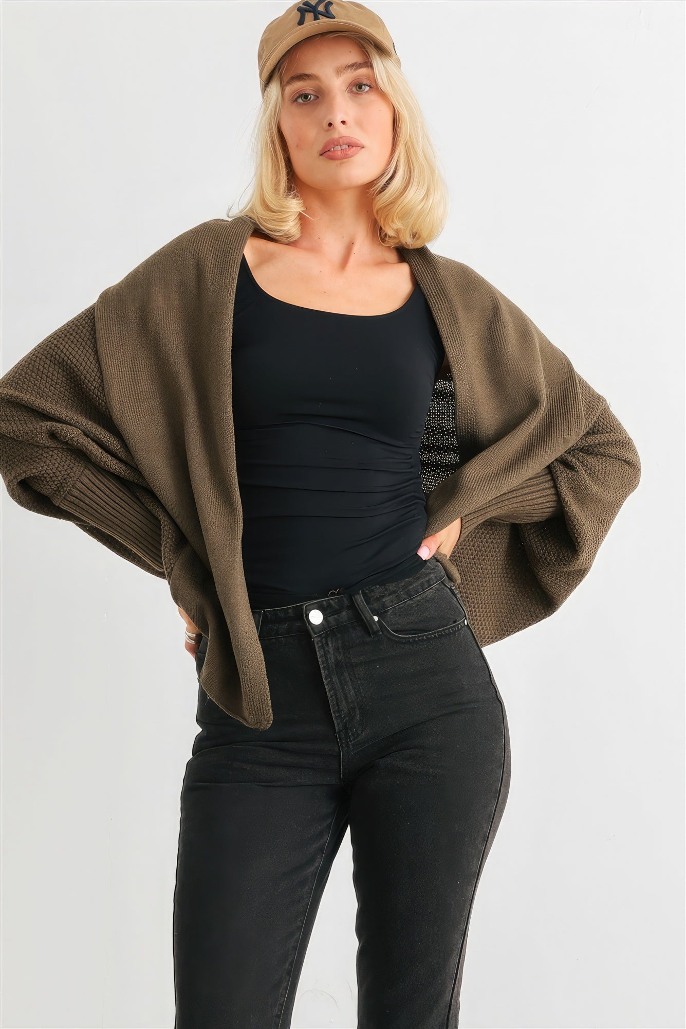 Luxe Batwing Elegance Cardigan