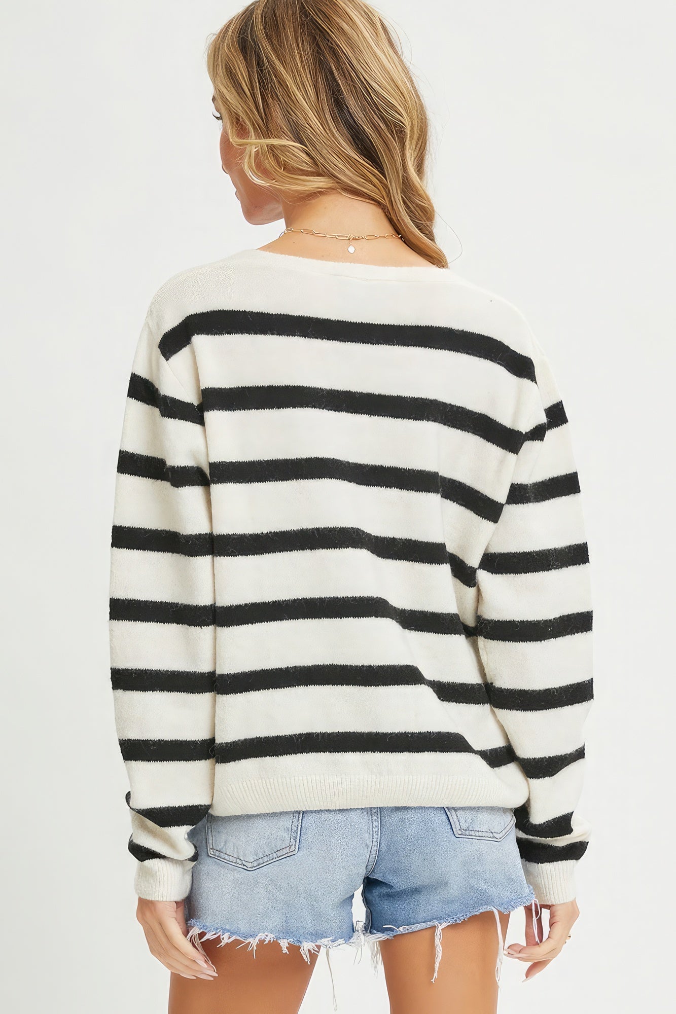 Heartfelt Striped Cardigan