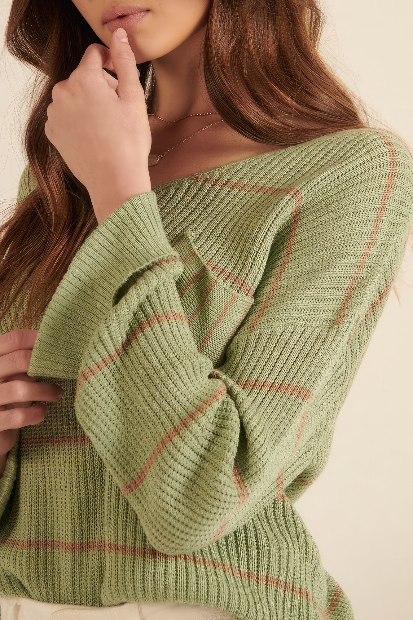 Snug Stripe Pocket Sweater