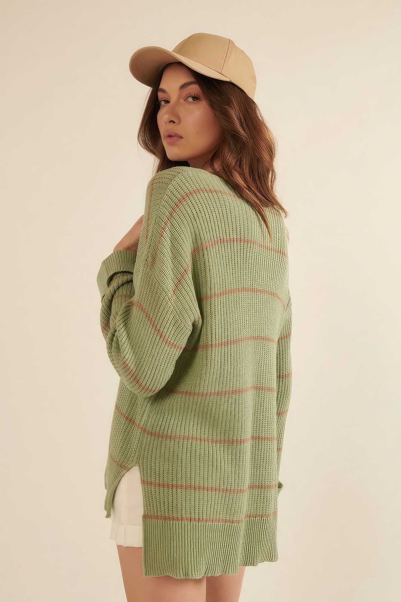 Snug Stripe Pocket Sweater